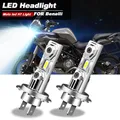 Moto 60W Bianco 12000lm H7 Lampadine per fari a LED 6500k CANbus Per PER Benelli TRK502 X TRK 502X 2021 TRK 502
