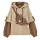 3XL Harajuku Estetica Orso Anime Felpa con cappuccio da donna Coreano Kawaii Girocollo Manica lunga Oversize Streetwear Kpop Y2K Panno invernale Top