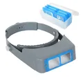 1.5X2X2.5X3.5X Testa Professionale Indossare Lente di Ingrandimento Optivisor Occhio Lente di Ingrandimento 4 Lente di Ingrandimento Per La Riparazione di Orologi Creazione di Gioielli di Saldatura