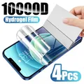 Pellicola idrogel a copertura totale da 4 pezzi per iPhone 13 12 11 14 15 Pro Max per iPhone XR XS MAX 6 7 8 Plus 12 13 14 protezione schermo