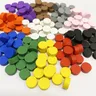100 pezzi diametro 10*5MM pedone pezzi di gioco in legno pedone colorato/scacchi per giochi da