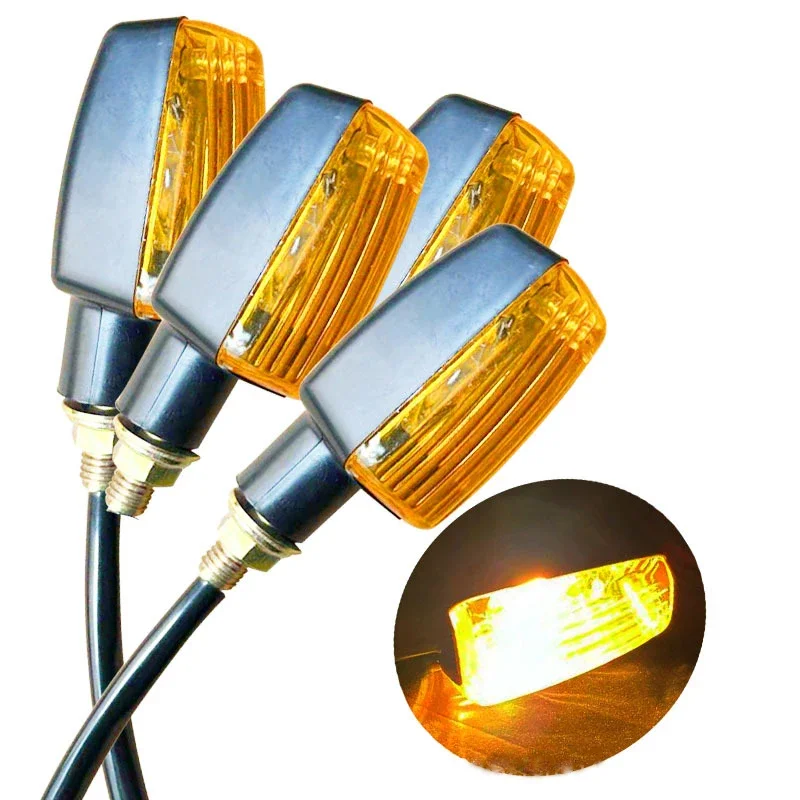 2 pezzi indicatori di direzione universali per moto indicatori di direzione indicatori di direzione lampeggianti ambra accessori moto
