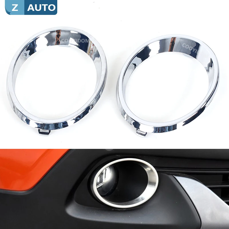 2 pezzi per Renault Kadjar 2016 2017 2018 2020 paralume fendinebbia anteriore auto fendinebbia copertura della lampada telaio rivestimento lunetta guarnizione