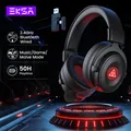 Cuffie Bluetooth Wireless EKSA E900 BT 2.4GHz 7.1 cuffie da gioco cablate USB/tipo C Gamer con microfono ENC per PC/PS4/PS5/Xbox,50H