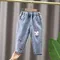 IENENS Bambini Neonate Abbigliamento casual Jeans Pantaloni Bambino Infantile Denim Abbigliamento Pantaloni Bambini Bottoms 1 2 3 4 5 6 7 anni