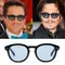 Classic Johnny Depp occhiali da sole rotondi donna Retro Rice Nail piccoli occhiali da sole ovali