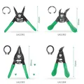 LAOA Mini pinze per anelli elastici Set di pinze per anelli elastici multifunzionali portatili a becco ad angolo retto da 3 pollici