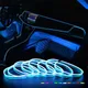1/2/3/5M Auto HA CONDOTTO LA Luce Interni Ambiente Striscia LED Illuminazione Al Neon Ghirlanda Filo Corda Tubo Decorazione Tubo Flessibile Colori Auto Led