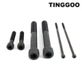 1/10 pz M3 M4 M5 M6 M8 nero grado 12.9 acciaio allungato lungo brugola esagono incassato esagono incassato testa vite bullone mezza filettatura L = 30-300mm