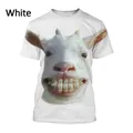 2023 New Funny Animal Goat t-shirt da uomo t-shirt da donna con stampa 3D t-shirt Casual girocollo a