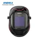 ANDELI 100*95mm Maschera per saldatore Vista grande Oscuramento automatico Casco per saldatura Vero colore DIN4 1/1/1/2 Maschera per saldatura per TIG MIG MMA CUT