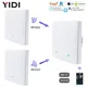 RF 433 Interruttore della luce da parete con telecomando intelligente 2 Pulsante a 3 vie Tuya WiFi UK EU KR Standard Smart Life Alexa Home 1 2 3 Gang