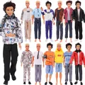 1 Set Ken Doll vestiti fatti a mano nuova moda t-shirt/giacca + pantaloni per bambola da 11.8