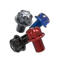 Tappo a vite per specchio per ornamento moto M8 / M10 * 1,25 mm Filettatura positiva / inversa Tappo per foro per specchio per moto Specchio per moto
