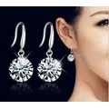 Autentici gioielli raffinati S925 orecchini in argento Sterling cristallo femminile da Swarovski