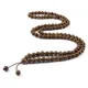 8mm 10mm in legno naturale 108 perline Mala braccialetto di preghiera per uomo legno di sandalo buddista Buddha perline collana donne gioielli yoga regalo