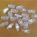 10 paia/lotto Airbag in silicone trasparente senza fori naselli su occhiali comodi antiscivolo per inserto nasello incorporato