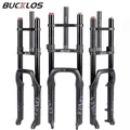 BUCKLOS MTB Forcella 20 26 Pollici Fatbike Forcella Doppia Spalla Mountain Bike Sospensione Fat Tire Bicicletta Forcella Ad Aria per Neve Beach Bike