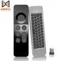 W3 Voice Air Mouse telecomando 2.4G inglese arabo mini tastiera wireless portatile per Android TV