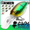 KMER # 201C 8.5cm/11g esche da pesca Wobbler galleggiante Crankbait per luccio Walleye Bass