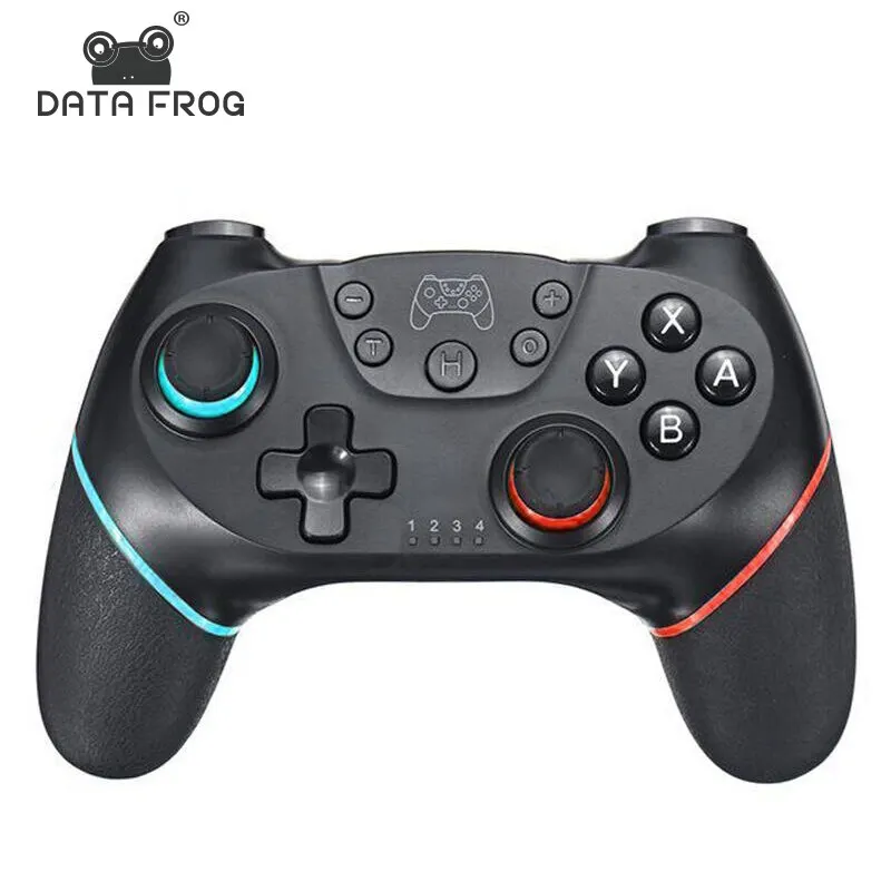 DATA FROG Controller wireless compatibile con Nintendo Switch Turbo regolabile con gamepad a vibrazione a 6 assi per console PC/NS Lite