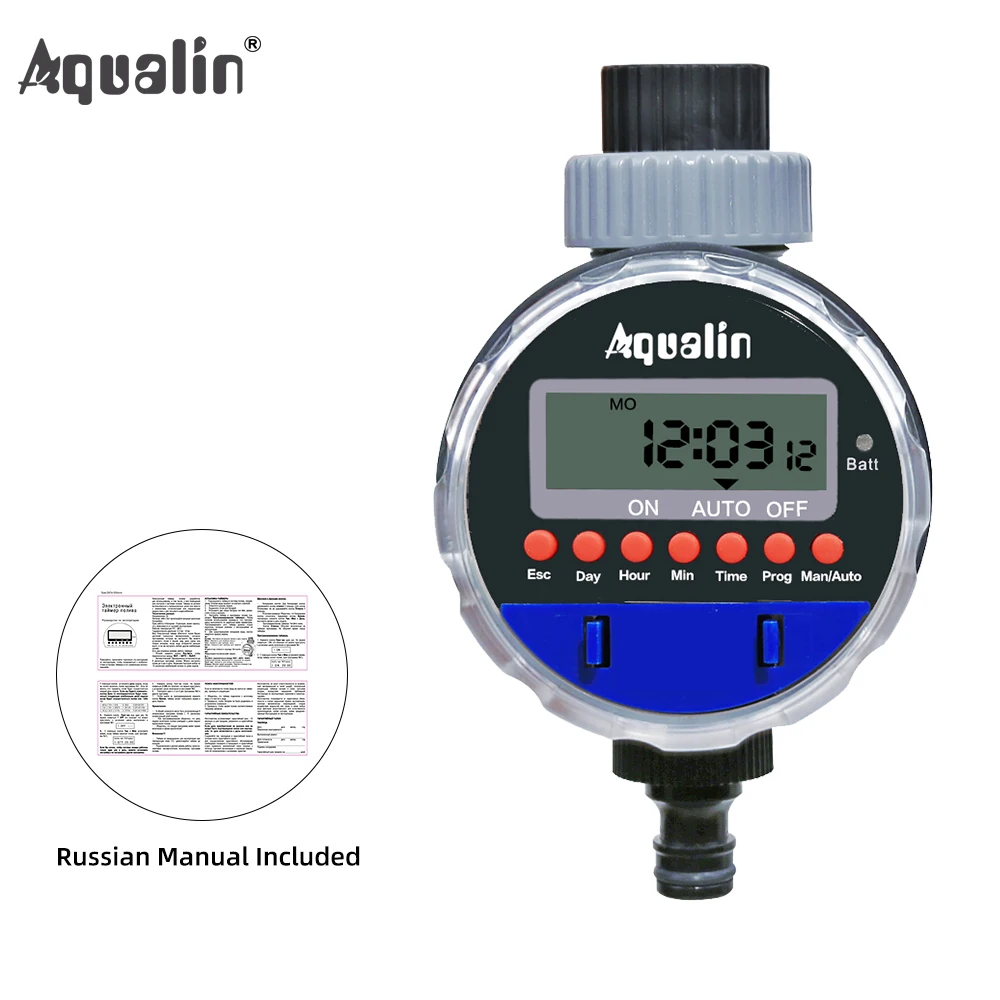 Timer automatico per irrigazione Display LCD Timer elettronico per valvola a sfera da giardino domestico per Controller di irrigazione da giardino #21026