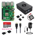 Raspberry Pi 4 modello B 8G 4G 2G 1 GB RAM + custodia + ventola + dissipatori di calore + adattatore di alimentazione opzionale 32 64 scheda TF da 128 GB per RPI 4