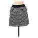 Fire Los Angeles Casual Skirt: Black Stripes Bottoms - Women's Size Medium