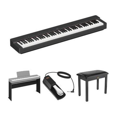 Yamaha P-225 88-Key Portable Digital Piano Kit with Furniture Stand, Bench, and Su P225B