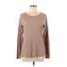 Sonoma Goods for Life Long Sleeve T-Shirt: Brown Tops - Women's Size Medium