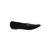 ASOS Flats: Slip On Chunky Heel Work Black Print Shoes - Women's Size 8 - Pointed Toe