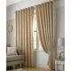 Just Contempo Jacquard Leaves Eyelet Lined Curtains, Latte Beige, 90x108 inches, Polyester, 90 x 108 Inches