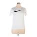 Nike Active T-Shirt: White Print Activewear - Women's Size X-Large