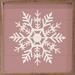 The Holiday Aisle® White Twelve Point Snowflake Pink Wood in Brown | 16 H x 16 W x 1.5 D in | Wayfair 606EE9AF8BE74E19A05E3E8C6C28E81F