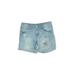 Mudd Girls Denim Shorts: Blue Solid Bottoms - Kids Boy's Size 14 - Light Wash