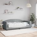 vidaXL Day Bed Light Grey 90x190 cm Fabric