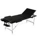 vidaXL Foldable Massage Table 3 Zones w/Aluminum Frame Relaxation Multi Colors
