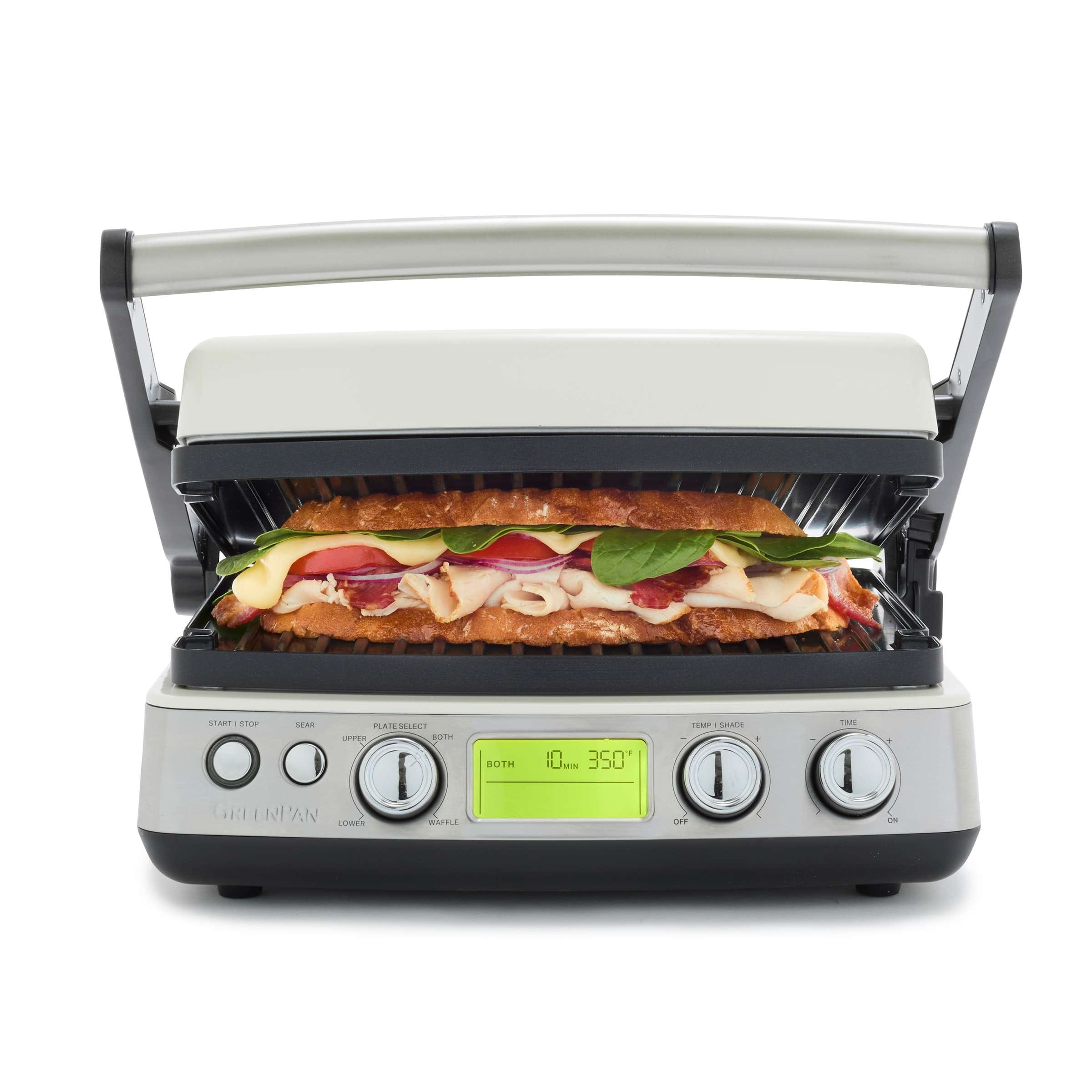 GreenPan Elite Healthy Ceramic Nontstick Multi Grill, Griddle, & Waffle Maker