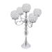 21.5 Inch Tall Candle Holder 2 Pack Crystal Candelabra Centerpieces