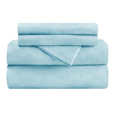 California King 100 Percent Cotton Flannel Bed Sheet Set