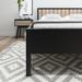 Plank and Beam Modern Queen-Size Bed with Slatted Headboard