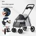 Pet Cart Light Folding Four Wheels Small-Scale Dog Stroller Walking Traveling Shopping Transport Carrier For Cat Pet Accessories