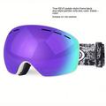 Double-layer Anti-fog Ski Goggles Windproof Ski Goggles Winter Mountaineering And Skiing Snow Goggles Anti-radiation Ski Goggles