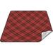 Coolnut Red Green Buffalo Plaid Large Picnic & Outdoor Beach Blanket Waterproof Foldable Sandproof 3-Layer Picnic Mat for Camping Hiking Travel Park Concerts 78 x78