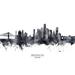 Brooklyn New York Skyline Poster Print - Michael Tompsett (36 x 24)