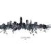 Cleveland Ohio Skyline Poster Print - Michael Tompsett (36 x 24)