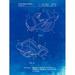 PP851-Faded Blueprint Fox 40 Coachs Whistle Patent Poster Poster Print - Cole Borders (18 x 24)