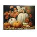 FLORID Vintage Fall Canvas Wall Art - Halloween Still Life Pumpkin Room Decor Aesthetic Posters - Rustic Fall Art Print - Funky Autumn Farmhouse Wall Decor for Bedroom Dorm 16x24in Unframed