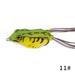 Topwater Frog Lures Ray Frog Shape Crank Wobblers For Fly Fishing Soft Tube Bait Japan Plastic 1Pc/6Pcs 55mm 12g