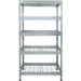 47.2 x 18 x 71 in. Galvanized Storage Rack with 5-Tier Wire Rust Resistance Freestanding Shelving Unit - 500 lbs